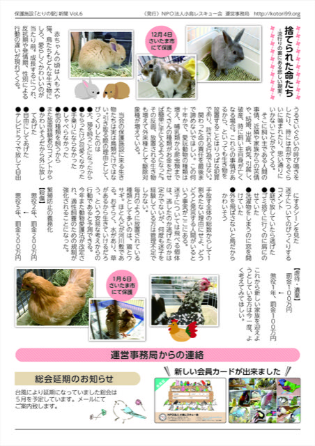 埼玉県　鳥の保護施設「鳥の駅」新聞